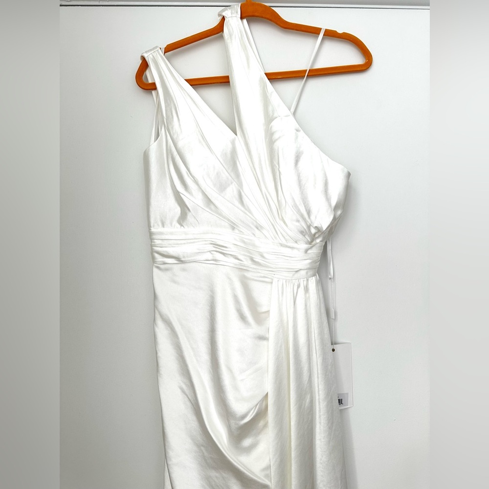 MacDuggal Satin One Shoulder Maxi Dress - Picture 6 of 9